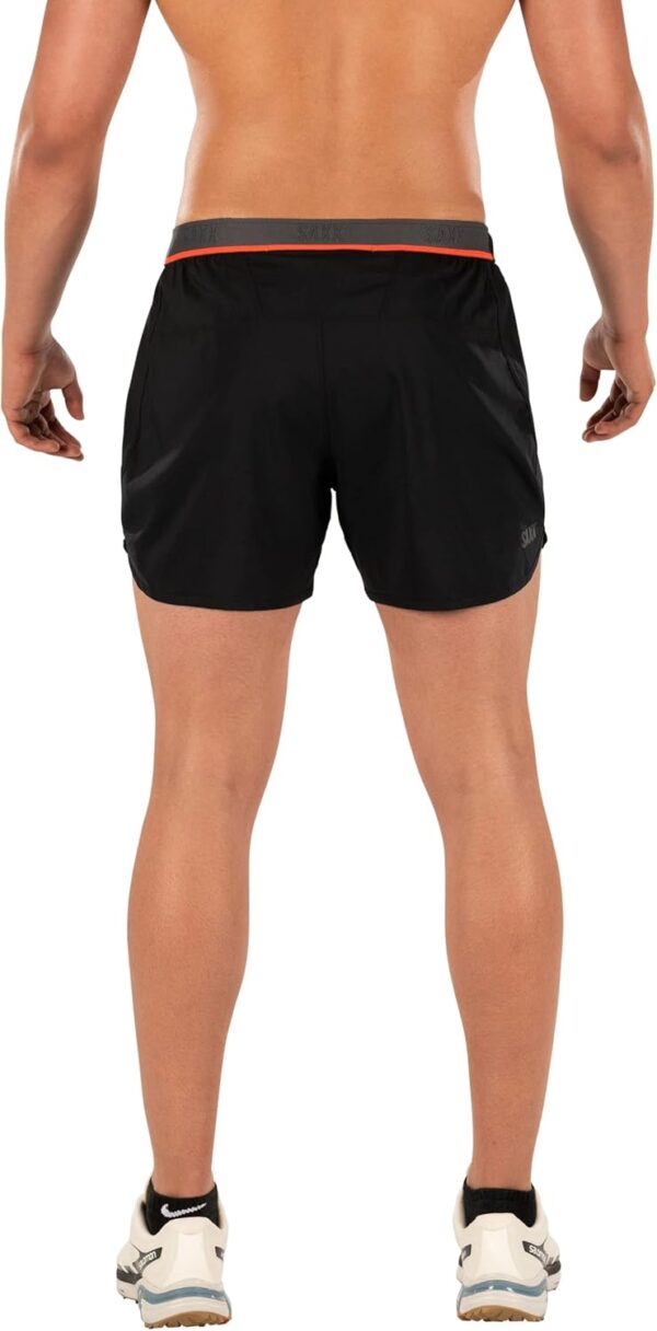 Short de course SAXX HIGHTAIL 2N1 doublure compression noir-4