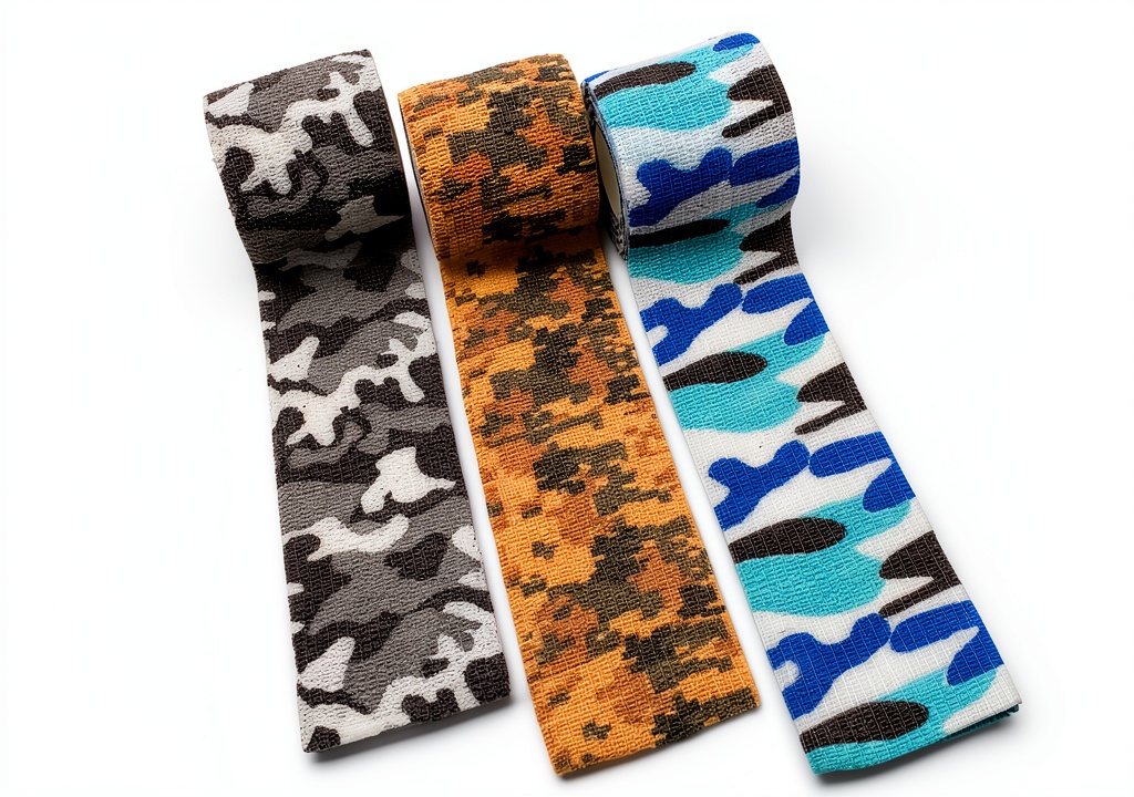 Rubans de camouflage Outdoor Saxx déployés sur un équipement de chasse