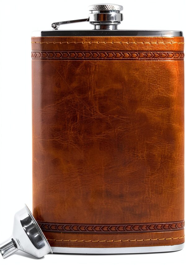 Flasque Outdoor Saxx acier inoxydable design cuir 260 ml