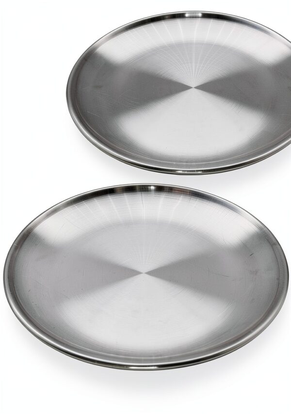 Assiettes camping Outdoor Saxx acier inoxydable incassables
