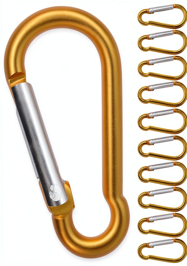 Mousquetons en S aluminium orange lot de 10 Outdoor Saxx