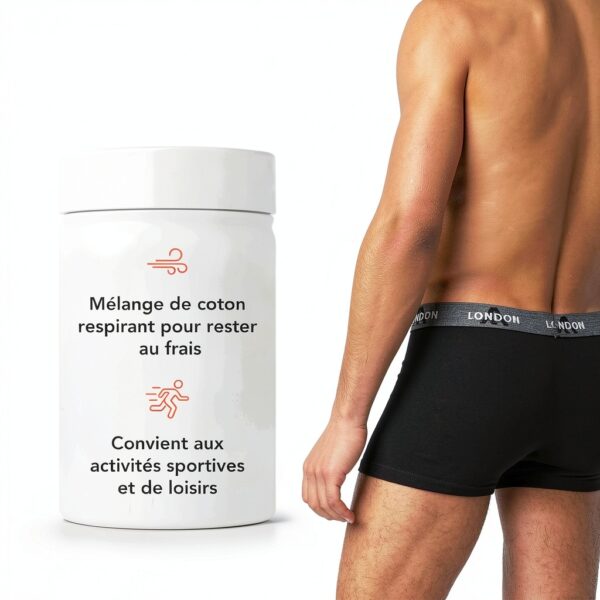 Boxer homme FM London coton stretch anti odeurs confortable-2