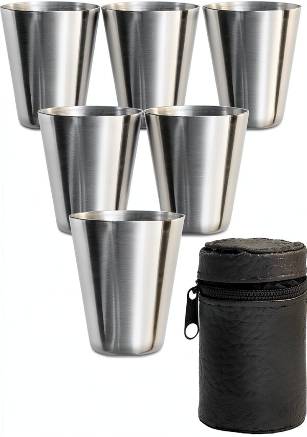 Gobelets alcool Outdoor Saxx acier inoxydable incassable-0