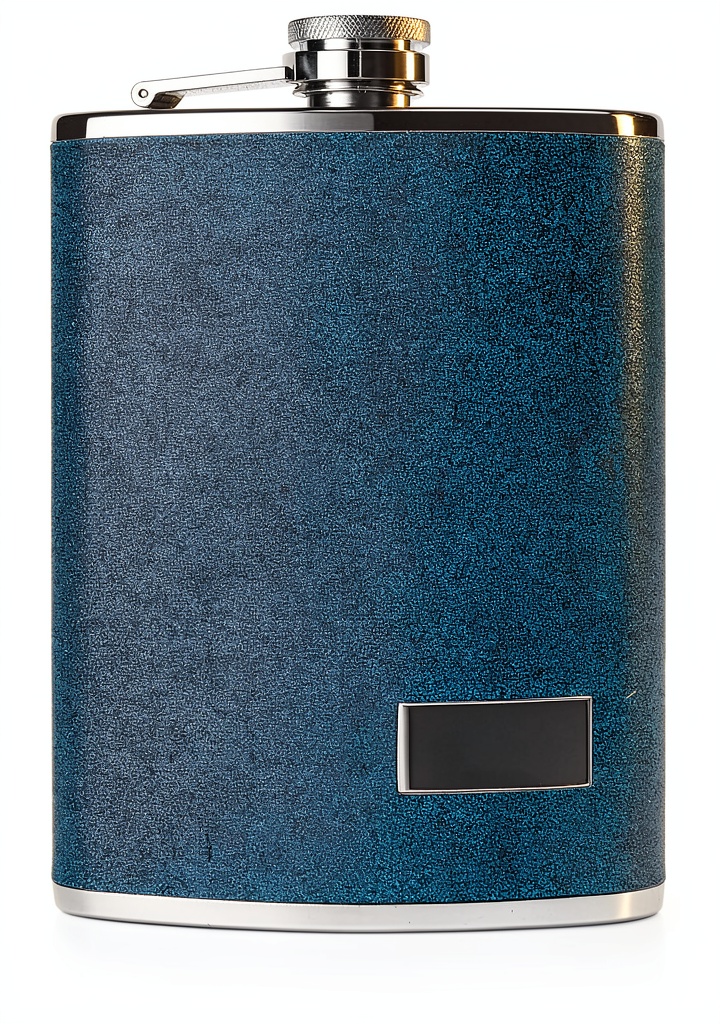 Flasque Outdoor saxx glitter bleu sur fond naturel