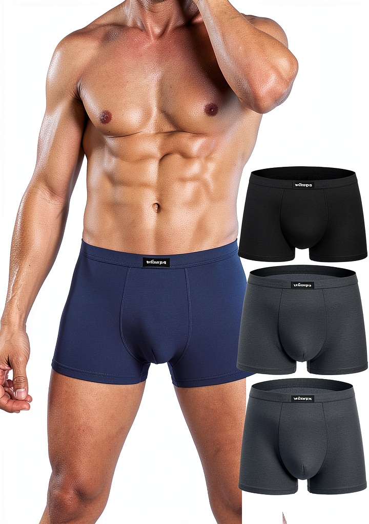 Boxers Wirarpa en microfibre et micro modal, montrant la coupe et les détails