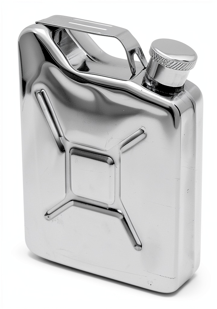 Flasque Outdoor Saxx en acier inoxydable sur fond naturel