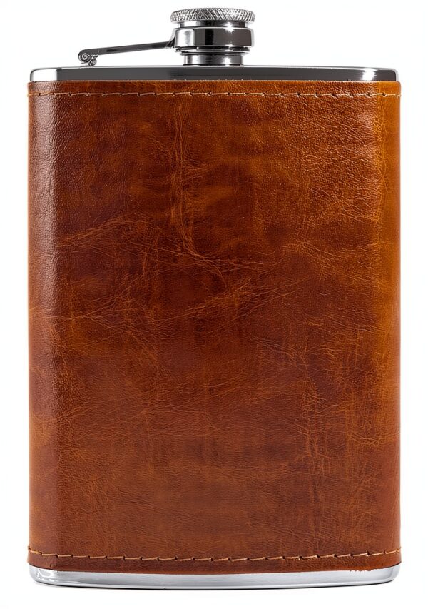 Flasque Outdoor Saxx acier inoxydable design cuir entonnoir