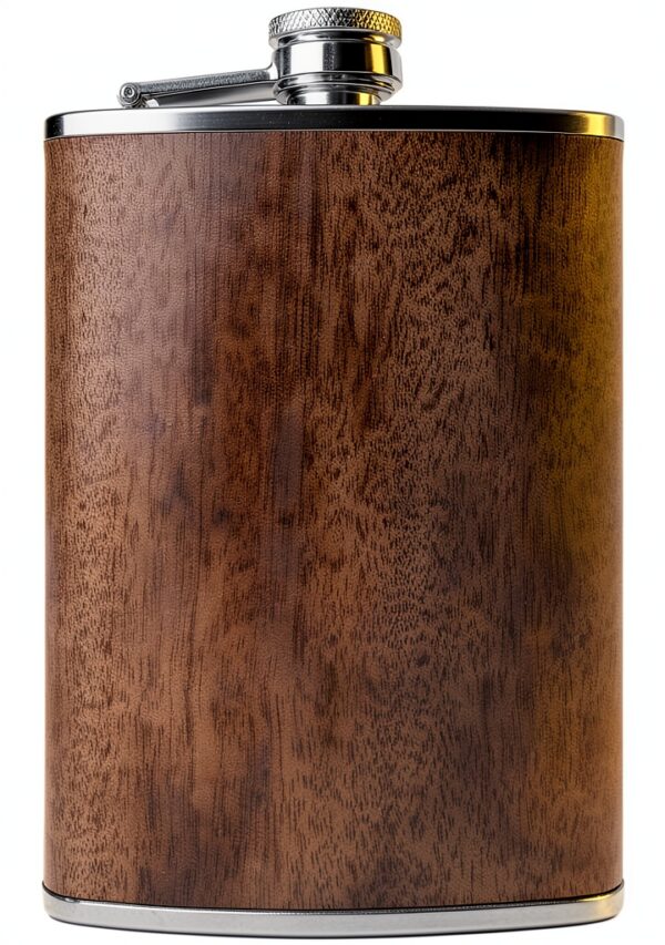 Flasque Outdoor Saxx acier inoxydable design bois chêne 260