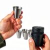 Gobelets alcool Outdoor Saxx acier inoxydable incassable-3