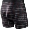 Caleçon SAXX Homme Élasthanne Léger Rayures Noires-1