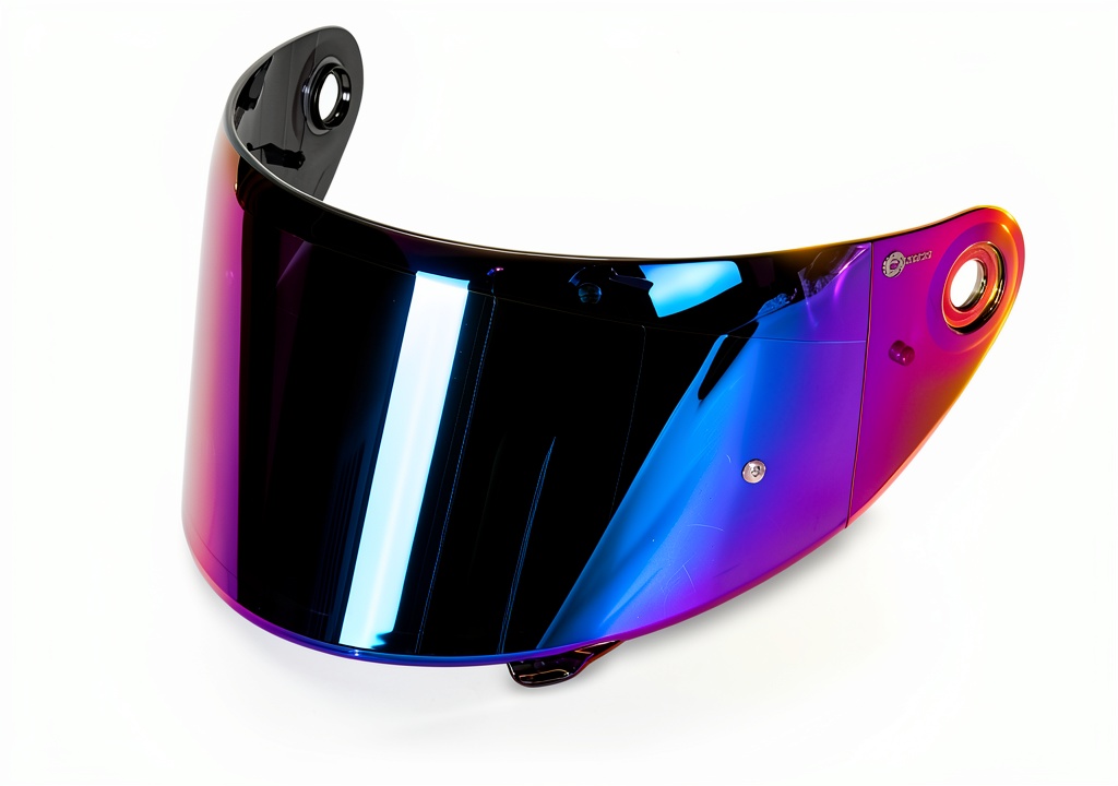 Visière DARKEN montée sur un casque moto S-AXXIS