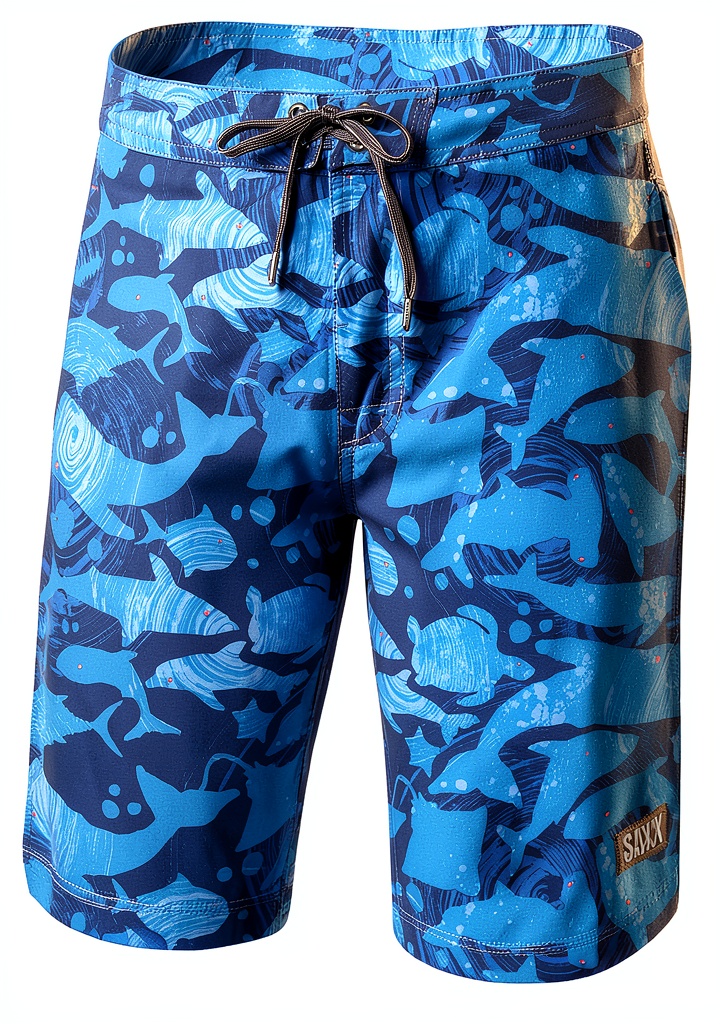 Sous-vêtements Saxx Voyagers Navy sur fond neutre
