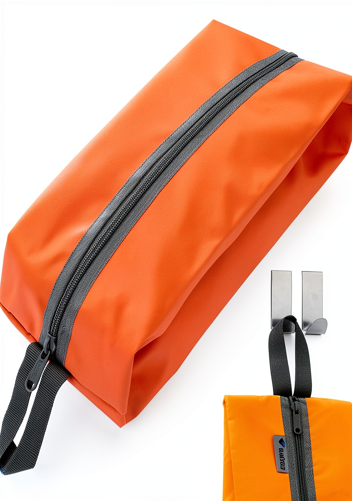 Sac de camping Outdoor Saxx orange accroché dans une tente
