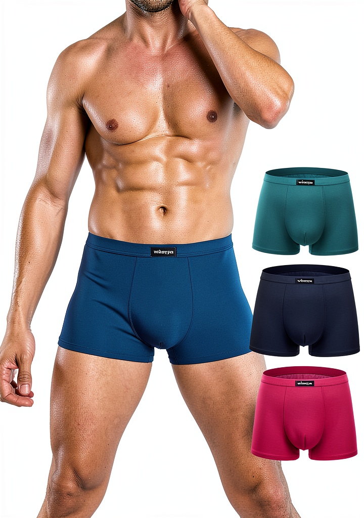 Boxers Wirarpa en microfibre montrant la coupe et les coloris disponibles