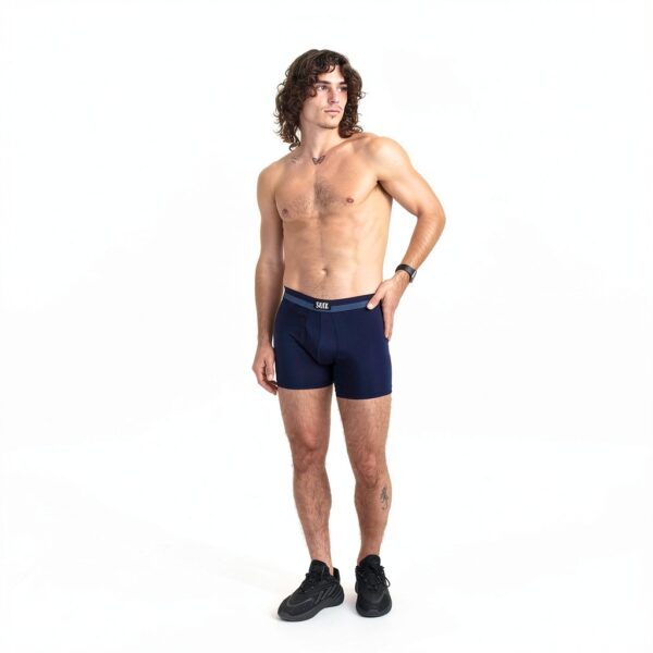 SAXX Boxer Sport Maille Soutien Ballpark Homme Maritime-2