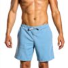 Boxer homme stretch cordon de serrage bleu hawaïen taille M-1
