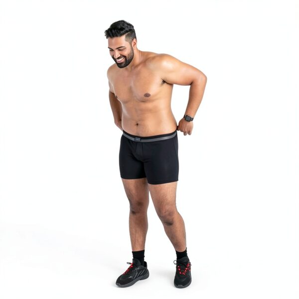 Boxer de sport SAXX Underwear Co. Noir/Bleu Marine/Graphite-1