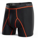 Saxx Boxer Homme Modèle SXBB30F Noir Vermillon Taille M-0