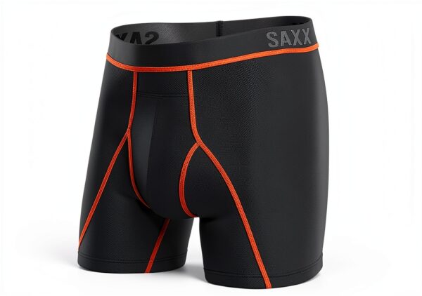 Saxx Boxer Homme Modèle SXBB30F Noir Vermillon Taille M-0