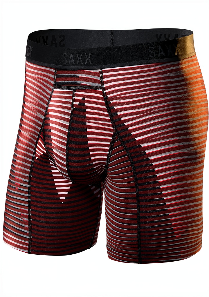 Boxer Saxx Kinetic Mesh porté lors d'une séance de sport