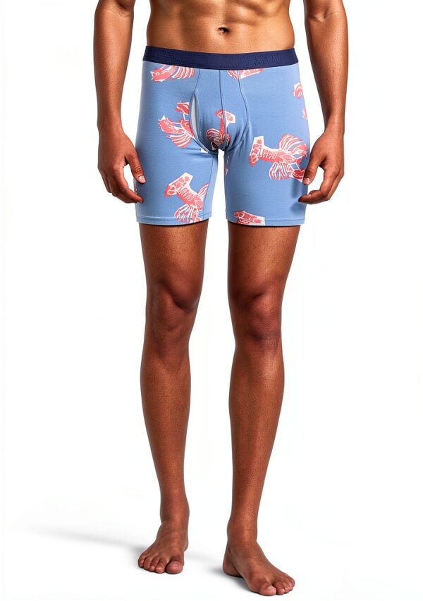 Homard Ébullition Bleu Marée Boxers homme Saxx Underwear Co.-0