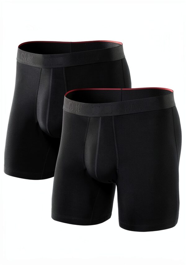 Boxer SAXX Vibe Xtra Homme Noir Taille L Doux Coupe Slim Fit BallPark-0