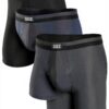 Boxer de sport SAXX Underwear Co. Noir/Bleu Marine/Graphite-0