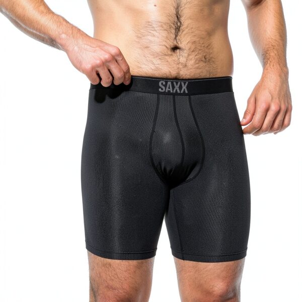 Boxer Homme Noir II coupe ajustée nylon-2