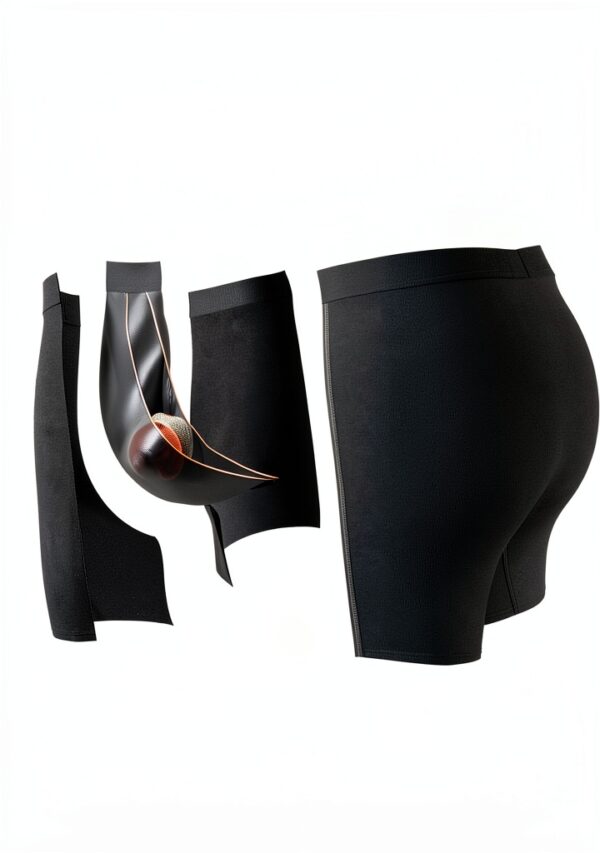 Boxer Homme Noir II coupe ajustée nylon-3