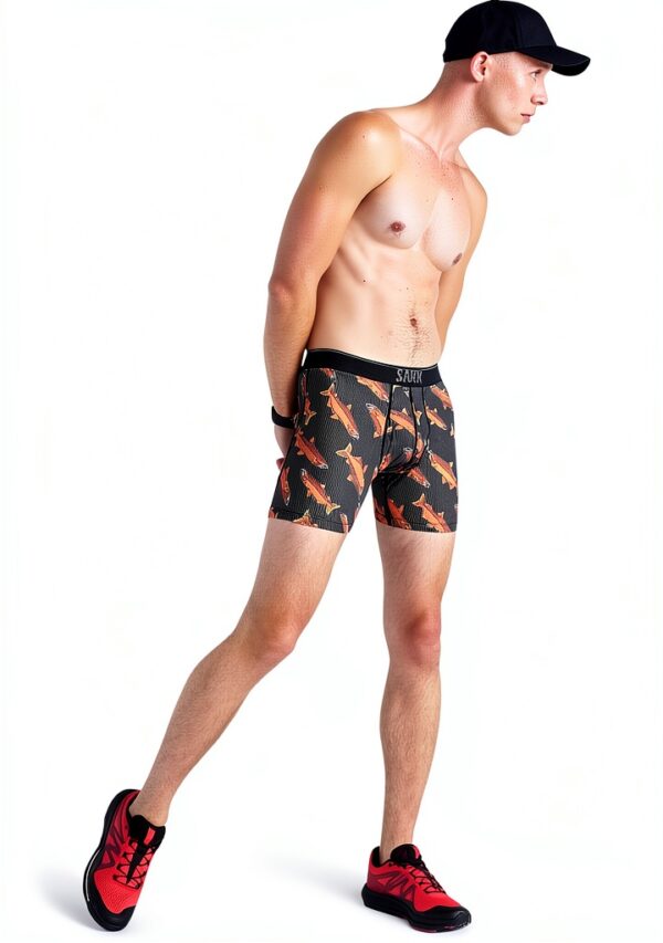 Saxx Boxer Quest Quick Dry Mesh Homme – Coupe Ajustée, BallPark, Bleu-2