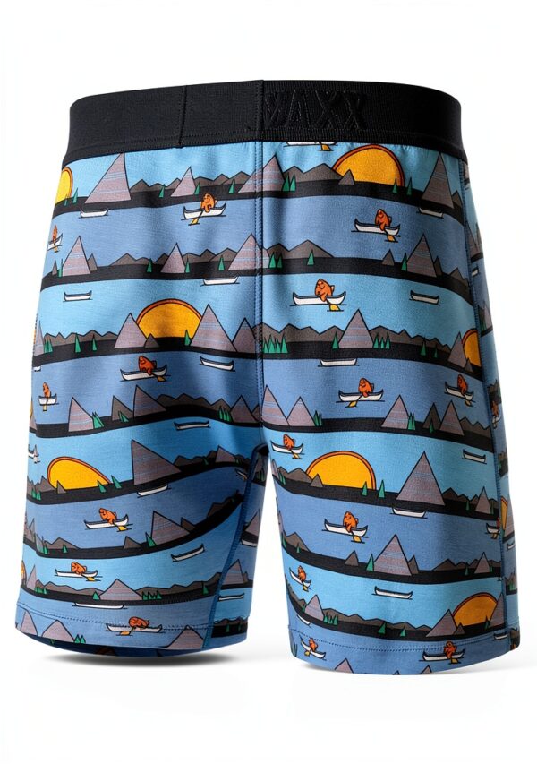 Boxer homme SAXX Vibe 2PK - Bleu Lazy River ou Noir, tailles S/M-1