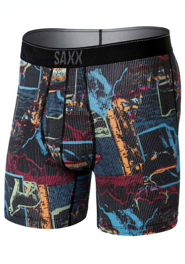 Saxx Boxer Quest Quick Dry Mesh Homme Bleu Marine M XL XXL-0