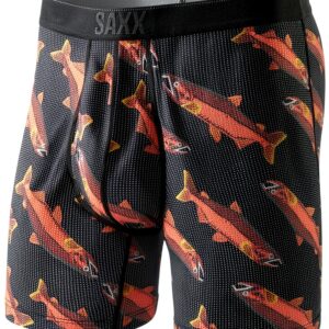 Saxx Boxer Quest Quick Dry Mesh Homme – Coupe Ajustée, BallPark, Bleu-0