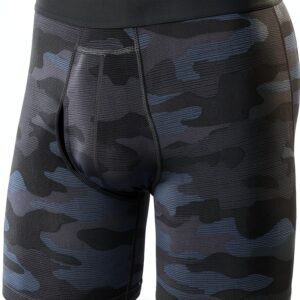 Boxer multi-sport SAXX Camouflage Noir Délavé - Slim Fit S/L/XL-0