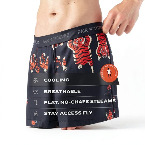 Boxer homme Smile Spark modèle 100639 couleur Pluie Diagonale taille M-4