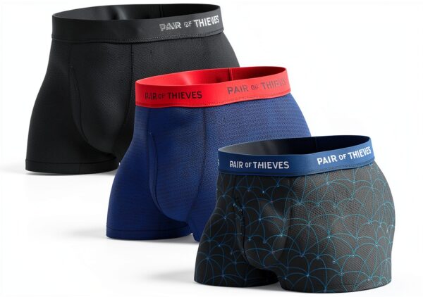 Arches Boxer Brief Homme Caleçon Respirant Gris/Noir-0