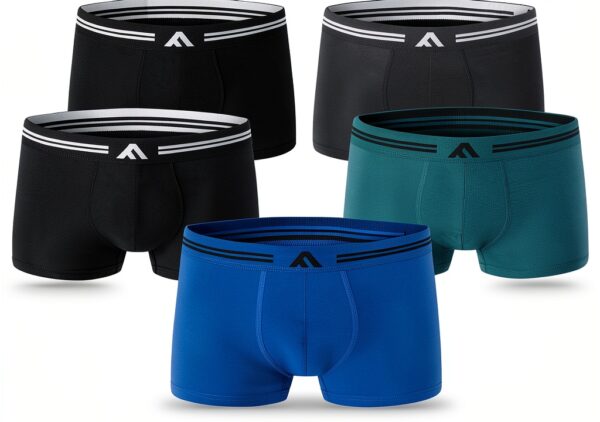 Boxer en bambou FM London – 5 doux, coupe élastique, sans étiquette-0