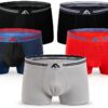 Boxer en bambou FM London - Lot de 5 doux, coupe élastique, sans-0