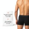 Boxer en bambou FM London - Lot de 5 doux, coupe élastique, sans-2