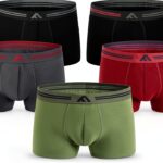 Boxer en bambou FM London - Lot de 5 doux, coupe élastique, sans-0