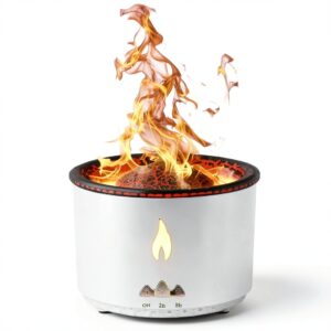 Humidificateur Trsaow Volcan 360 ml Diffuseur d'arômes avec veilleuse-0