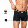 Boxer en bambou FM London - Lot de 5 doux, coupe élastique, sans-3