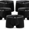 Boxer en bambou FM London - Lot de 5 doux, coupe élastique, sans-0