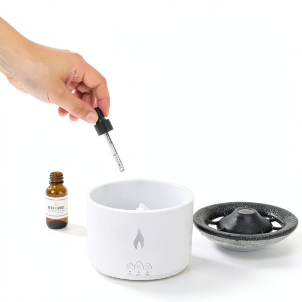 Humidificateur Trsaow Volcan 360 ml Diffuseur d'arômes avec veilleuse-7