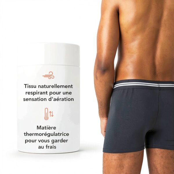 Boxer en bambou FM London – 5 doux, coupe élastique, sans étiquette-2