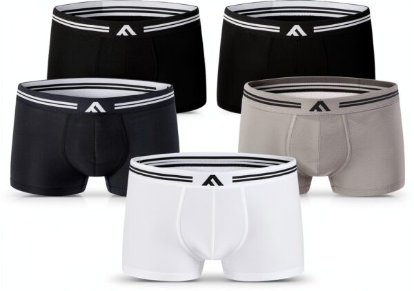 Boxer en bambou FM London – 5 doux, coupe élastique, sans étiquette-0