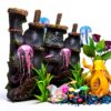 Méduses décoratives en silicone YWNYT –Lot de 18, 6 couleurs, aquarium-3