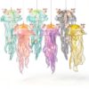 Mineup Lot de 6 Lanternes Méduses à Suspendre, Lanterne Méduse Lumineuse, Lampe à Suspendre en Forme de Méduse, Veilleuse créative à suspendre pour la naissance des enfants-0