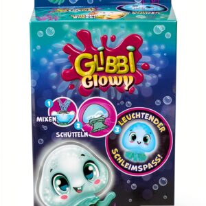 Simba 105953080 Glibbi Glowy, méduse avec Effets phosphorescents dans Le Noir, la Poudre transforme l'eau en Slime Lumineux, 2 x 7 g, Gluant, Plaisir de Bain à partir de 3 Ans-0