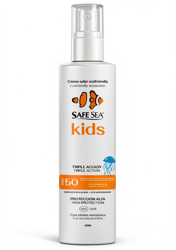 Safe Sea Spray Solaire SPF 50 Enfants Anti‑Méduses Végane 250 ml-0